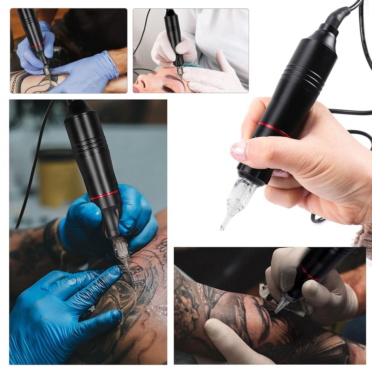 Rotary Tattoo Machine Pen Machine Kit By Jconly CTM - 5327 - Kit - Black - Tattoo Unleashed