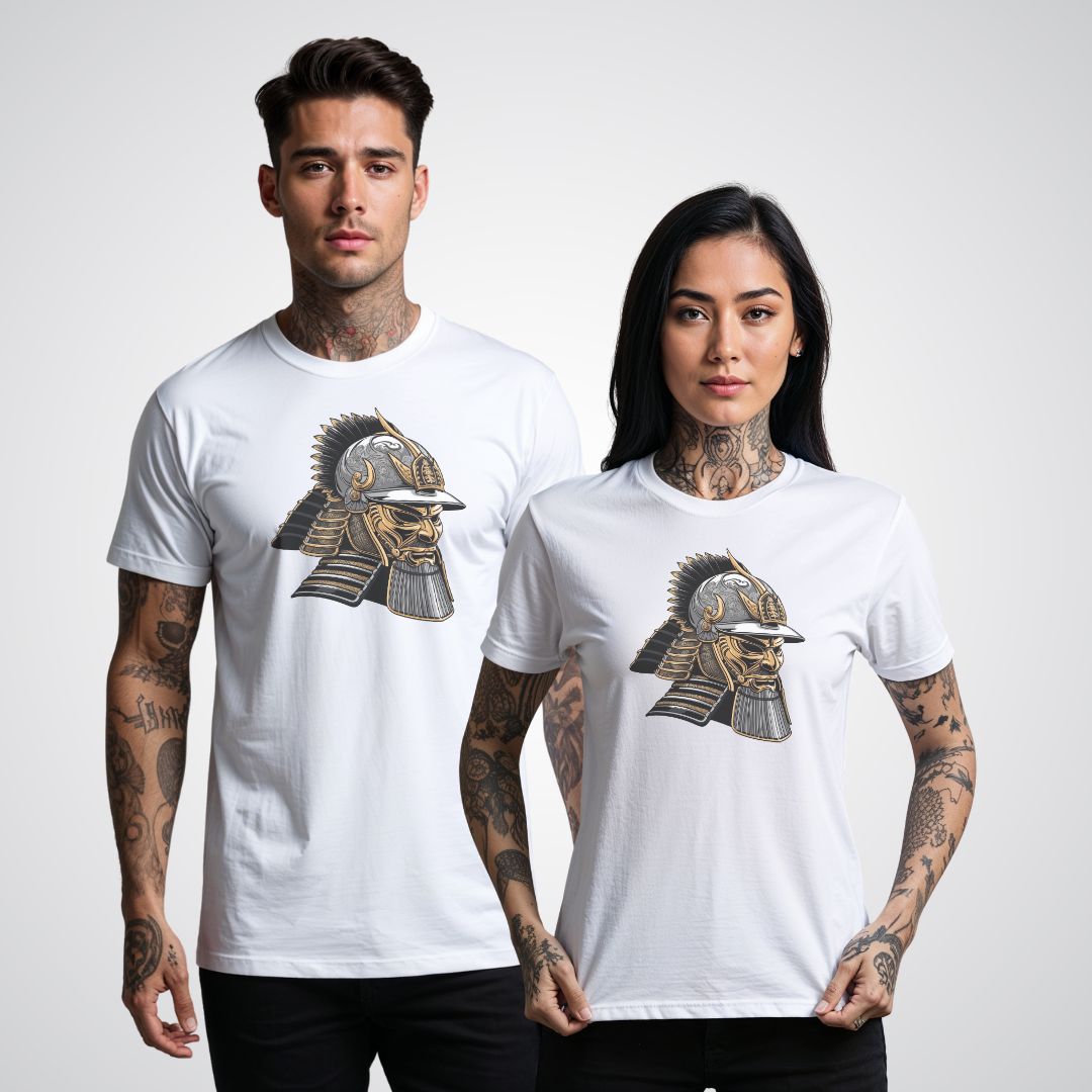 Samurai Helmet Kabuto Japanese Tattoo Unisex T-Shirt - Tattoo Unleashed