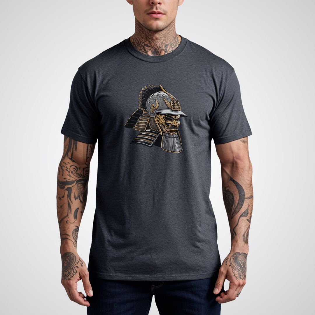 Samurai Helmet Kabuto Japanese Tattoo Unisex T-Shirt - Tattoo Unleashed