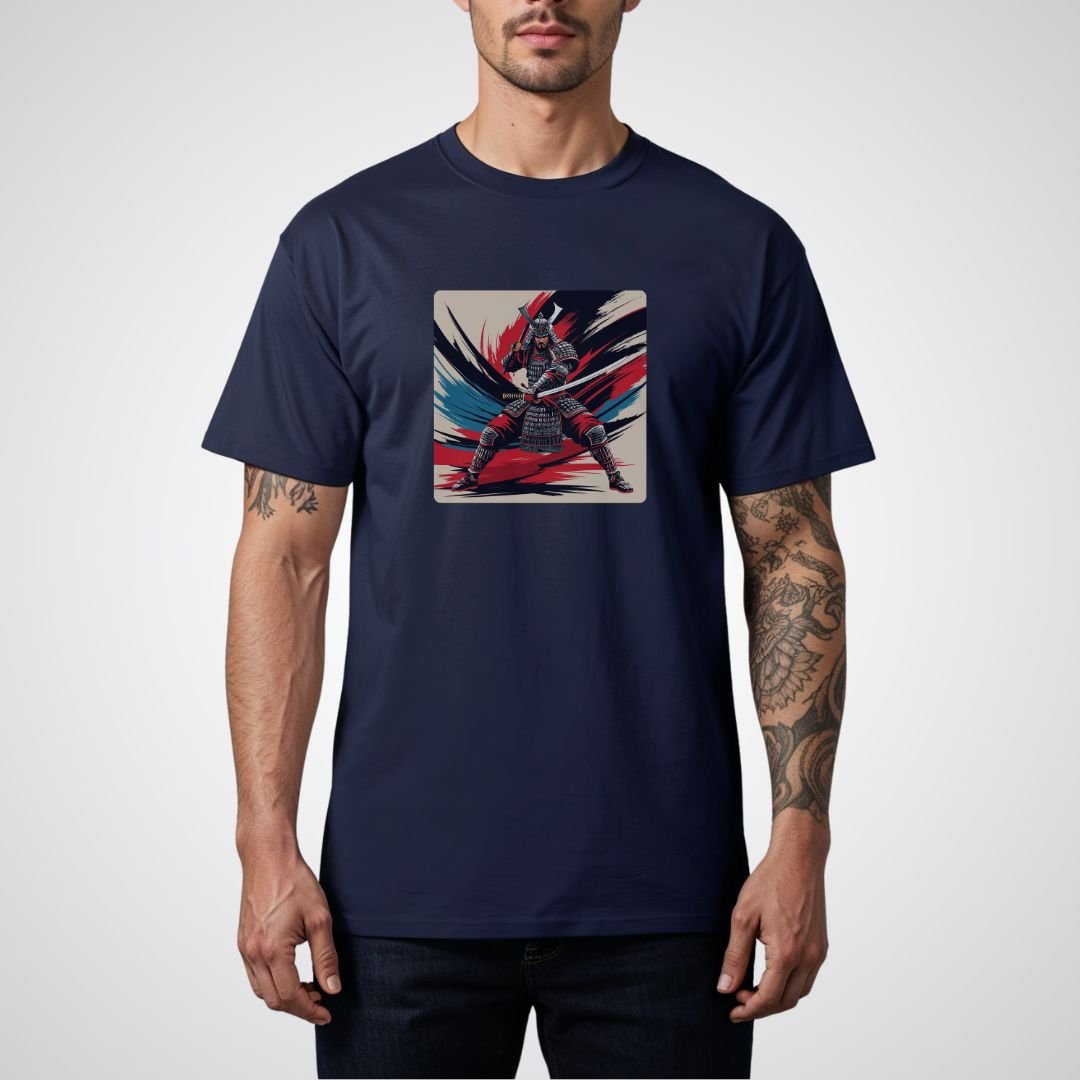 Samurai in Battle Japanese Tattoo Unisex T-Shirt - Tattoo Unleashed