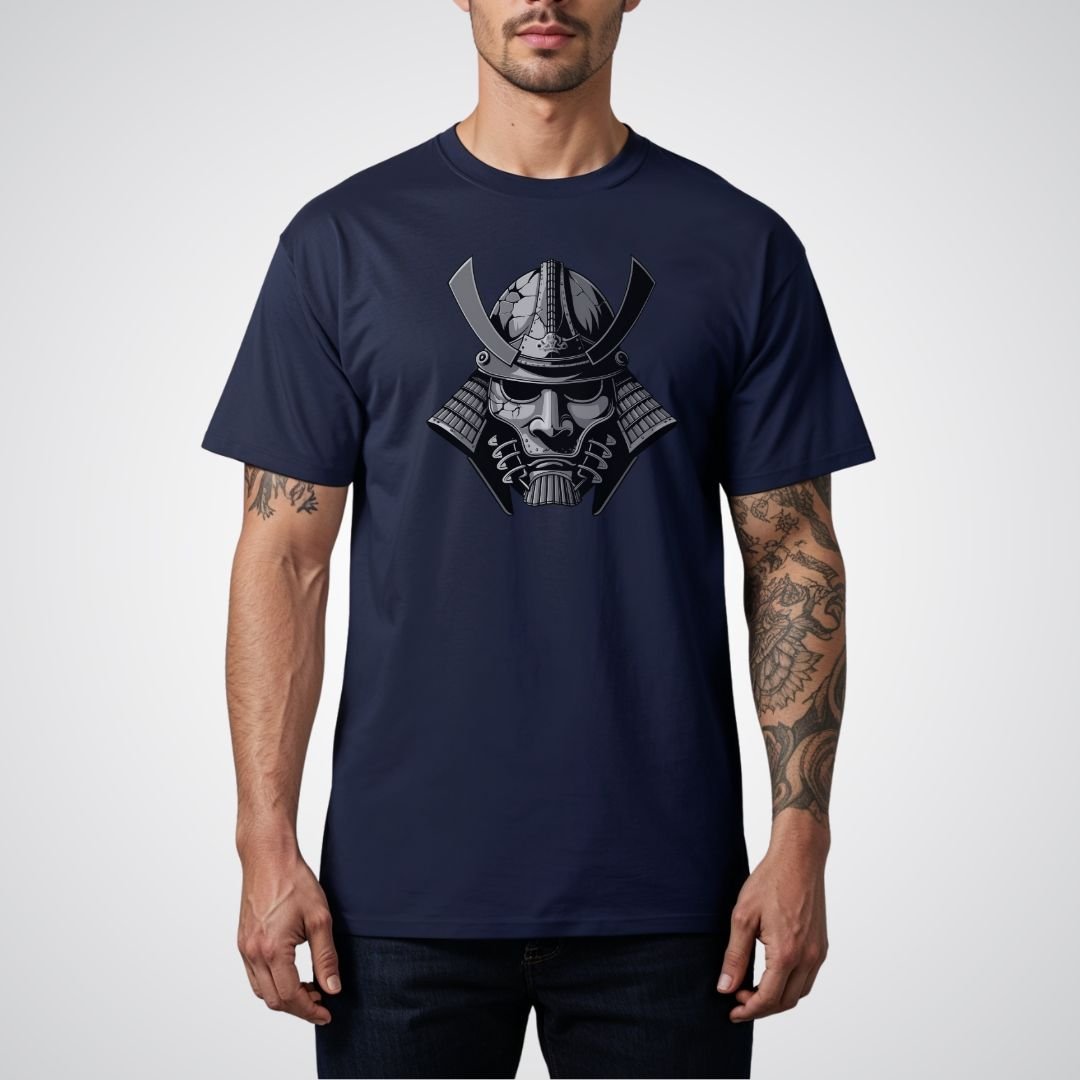 Samurai Mask Realism Tattoo Unisex T-Shirt - Tattoo Unleashed