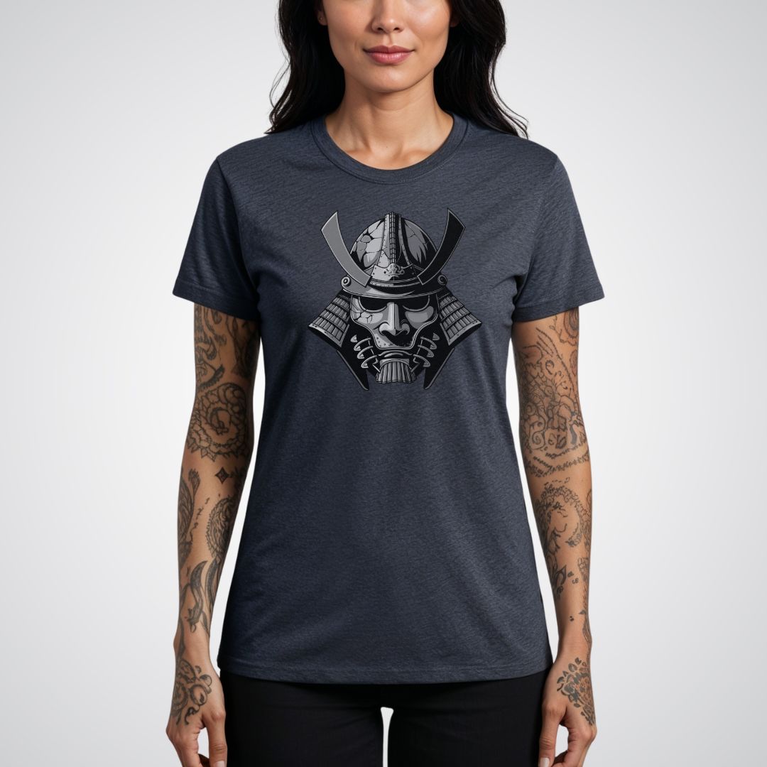 Samurai Mask Realism Tattoo Unisex T-Shirt - Tattoo Unleashed