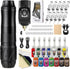Shado 4.0 Black Hawink Wireless Tattoo Pen Machine Kit EM155 - Tattoo Unleashed