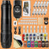 Shado 4.0 Black Hawink Wireless Tattoo Pen Machine Kit EM155 - Tattoo Unleashed