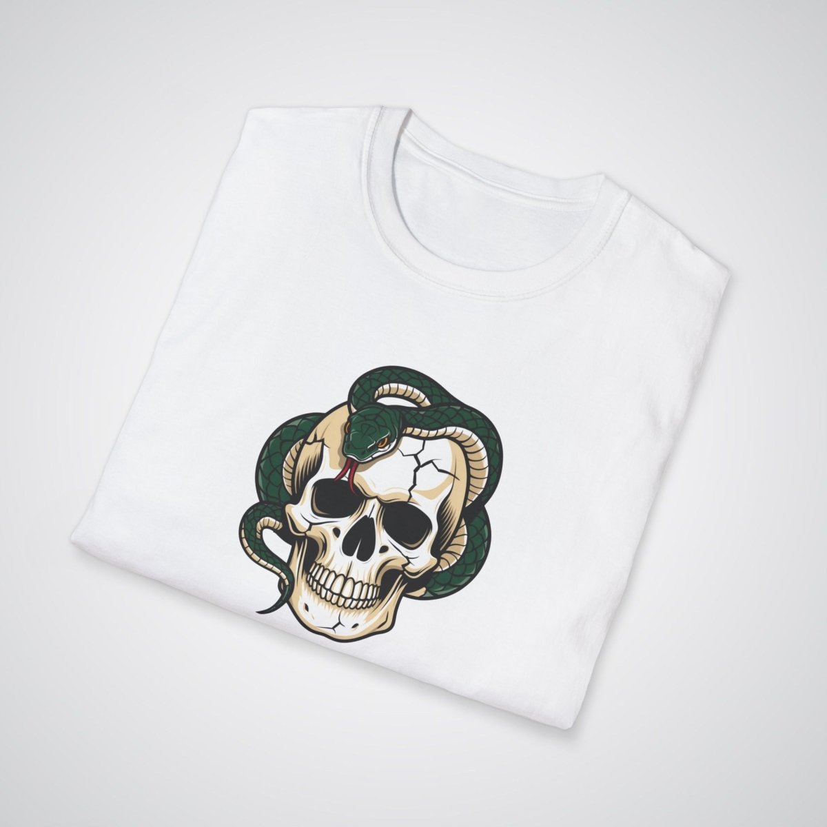 Snake and Skull Hybrid Neo - Traditional Tattoo Unisex T-Shirt - Tattoo Unleashed