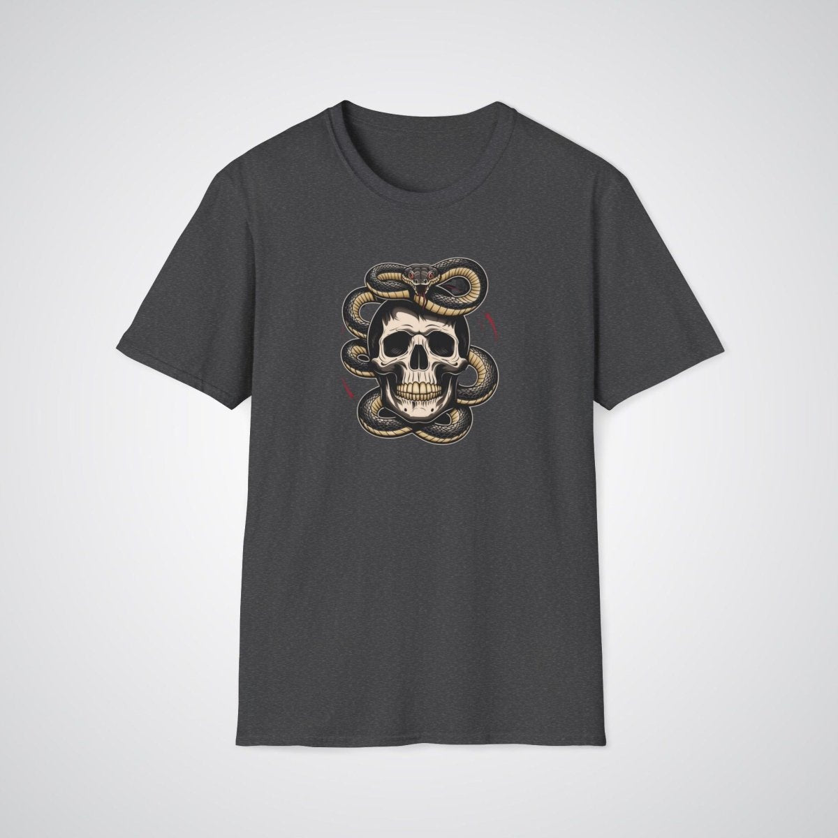 Snake and Skull Tattoo Unisex T-Shirt - Tattoo Unleashed