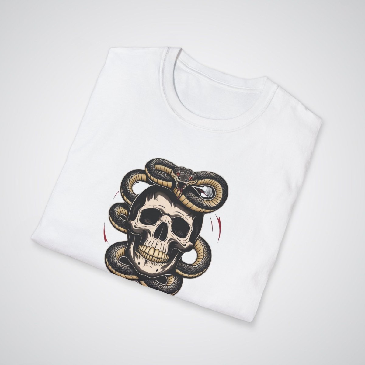 Snake and Skull Tattoo Unisex T-Shirt - Tattoo Unleashed