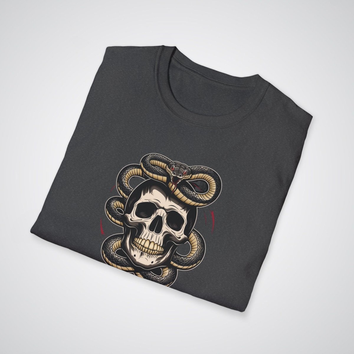 Snake and Skull Tattoo Unisex T-Shirt - Tattoo Unleashed