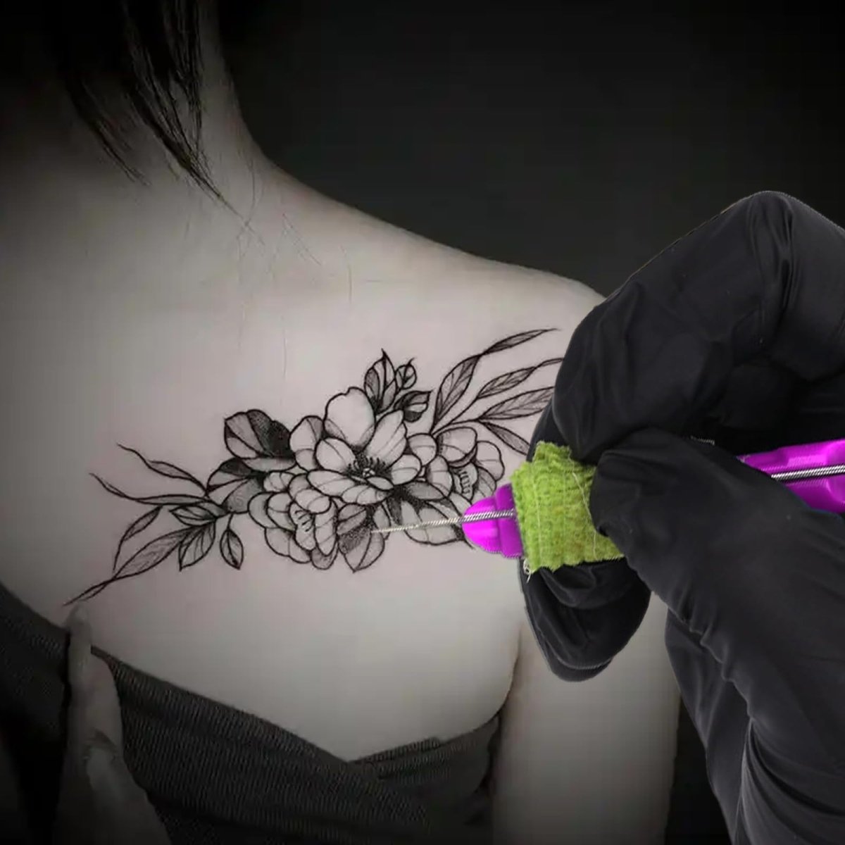 Stick and Poke Needle Holder (Purple & Blue) - Tattoo Unleashed