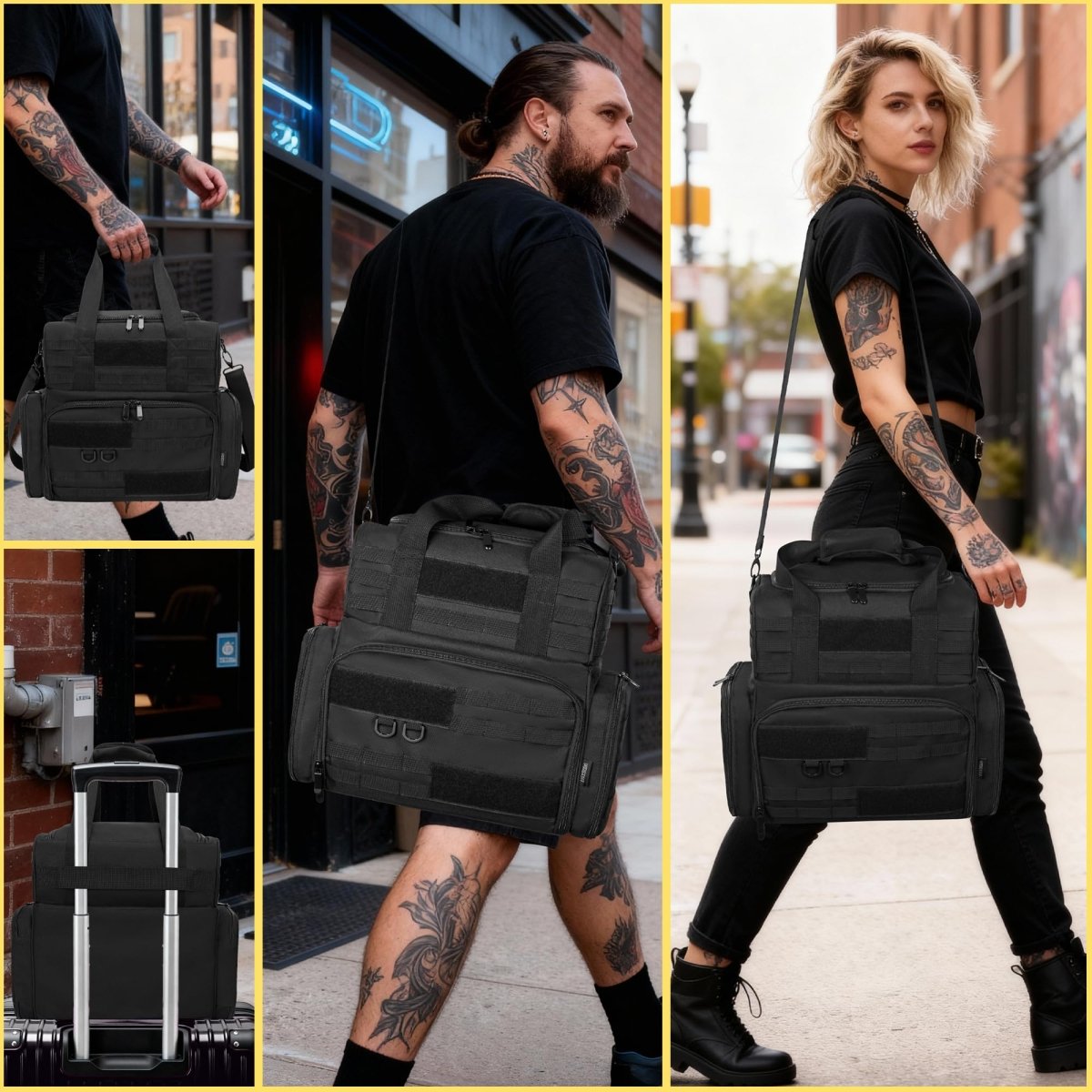 Tactical Tattoo Travel Case with Pouches By Furimety - Tattoo Unleashed