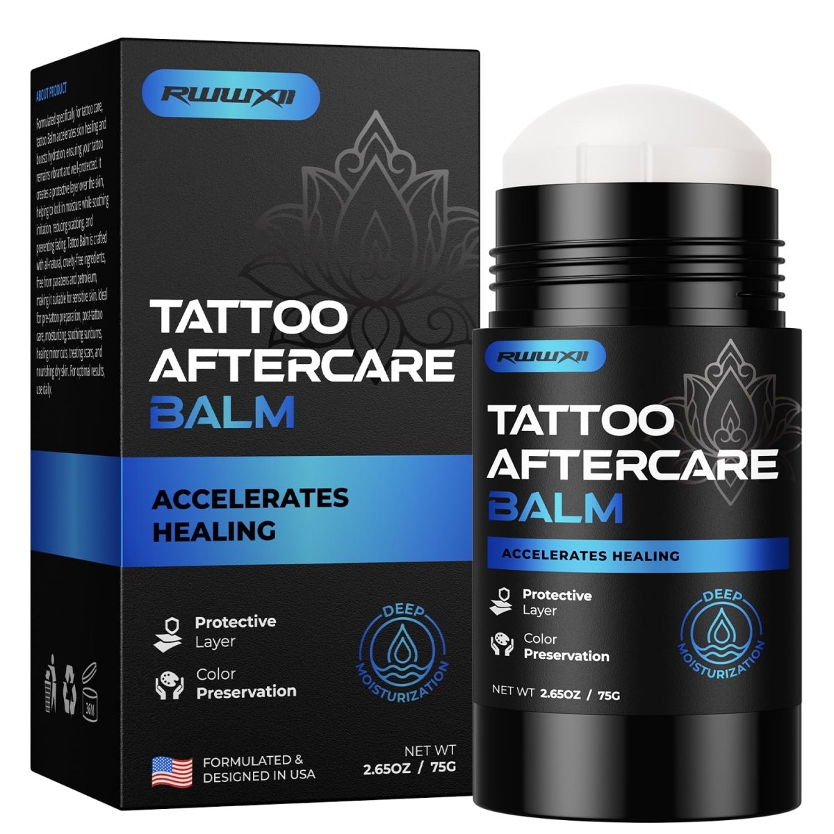 Tattoo Aftercare Balm By RWWXII for New and Old Tattoos - Tattoo Unleashed