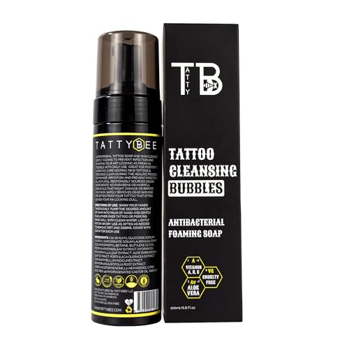 Tattoo Cleansing Foam by TATTYBEE – 6.8 oz - Tattoo Unleashed