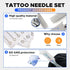 Tattoo Needles Set by NAQASE - 100pcs Mixed RL, RS, M1 - Tattoo Unleashed