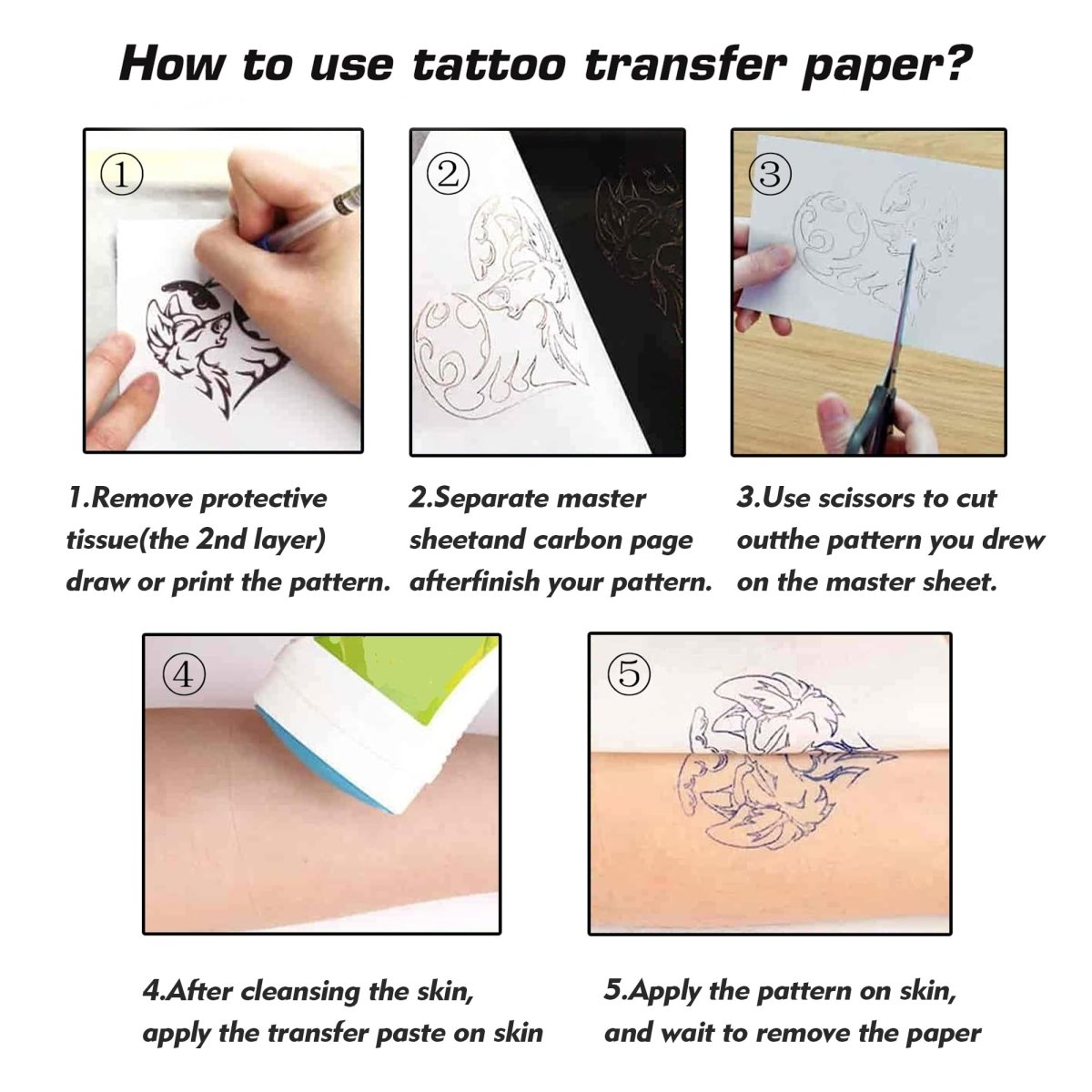 Tattoo Practice Skin with Transfer Paper by Rayyl - 3MM 16pcs - Tattoo Unleashed