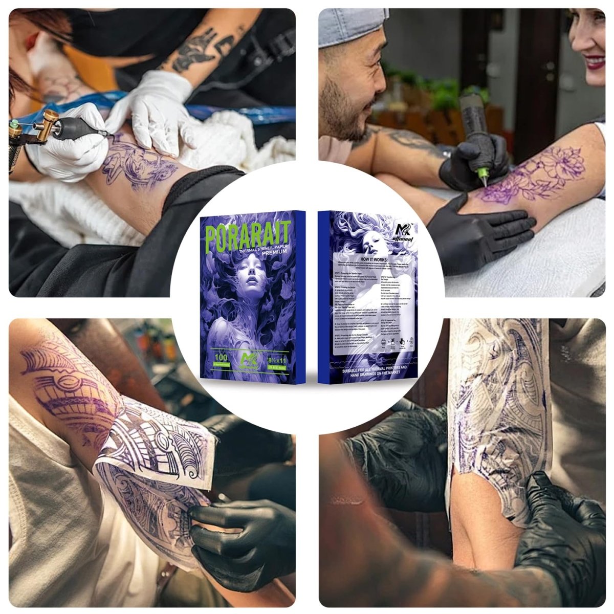 Tattoo Stencil Paper by MK - 100 Sheets - Tattoo Unleashed