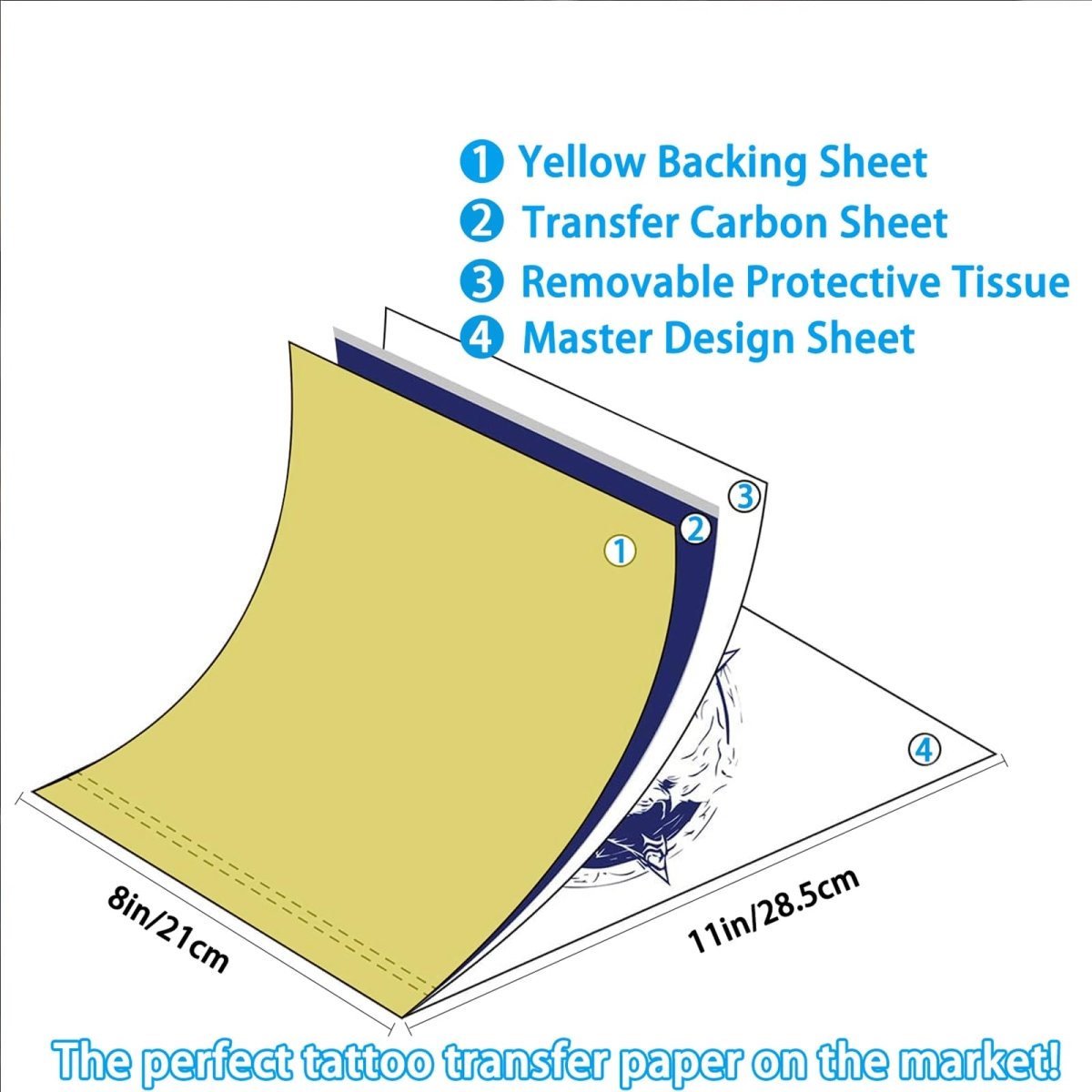 Tattoo Stencil Paper by MK - 100 Sheets - Tattoo Unleashed