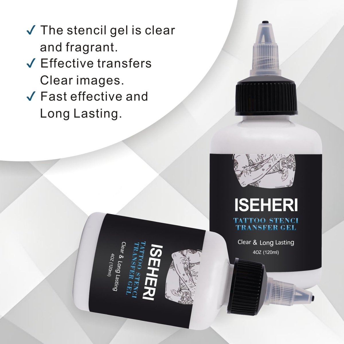 Tattoo Stencil Transfer Gel By ISEHERI - 4oz - Tattoo Unleashed