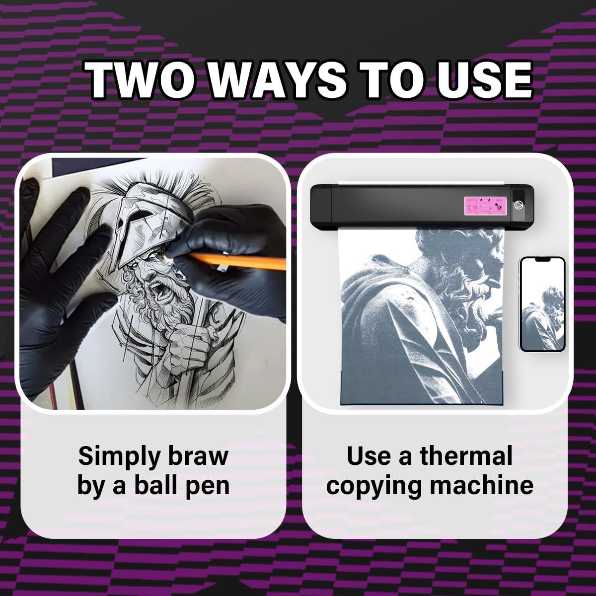 Tattoo Transfer Paper by Ozer - 100 Sheets - Tattoo Unleashed