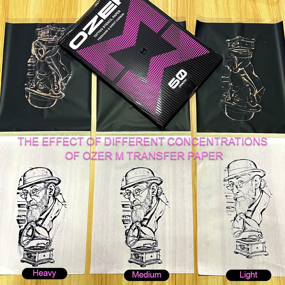Tattoo Transfer Paper by Ozer A4 Size Thermal Copier Template Paper - 50 Sheets - Tattoo Unleashed