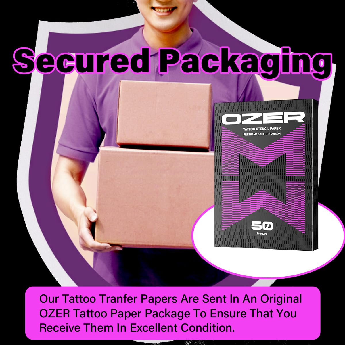 Tattoo Transfer Paper by Ozer A4 Size Thermal Copier Template Paper - 50 Sheets - Tattoo Unleashed