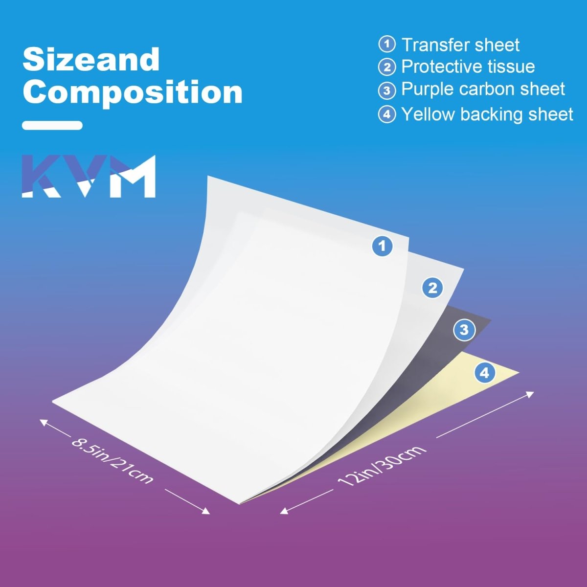 Tattoo Transfer Stencil Paper By KVM - A4 Size (100 Sheets) - Tattoo Unleashed