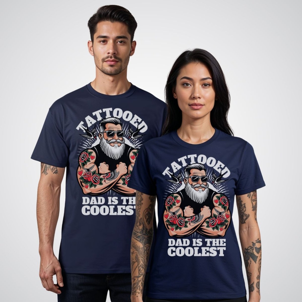 Tattooed Dad is the Coolest Tattoo Unisex T-Shirt - Tattoo Unleashed