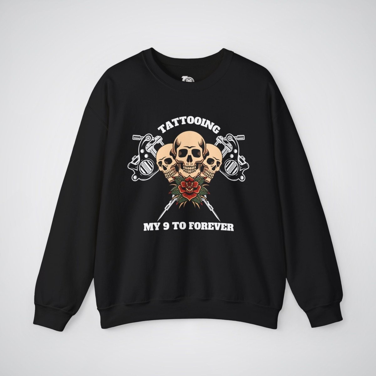 Tattooing my 9 to forever Unisex Crewneck Sweatshirt - Tattoo Unleashed