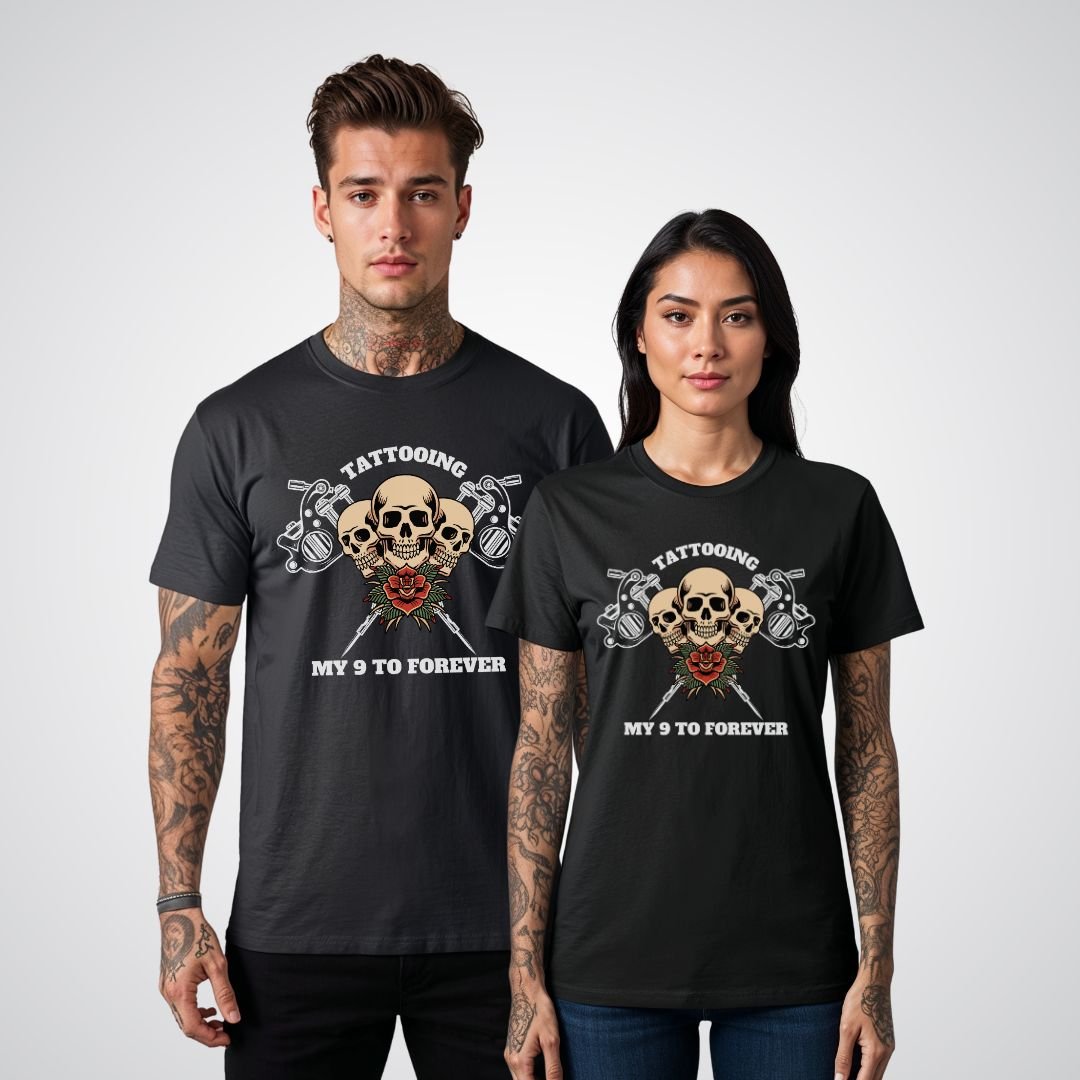 Tattooing my 9 to forever Unisex T-Shirt - Tattoo Unleashed