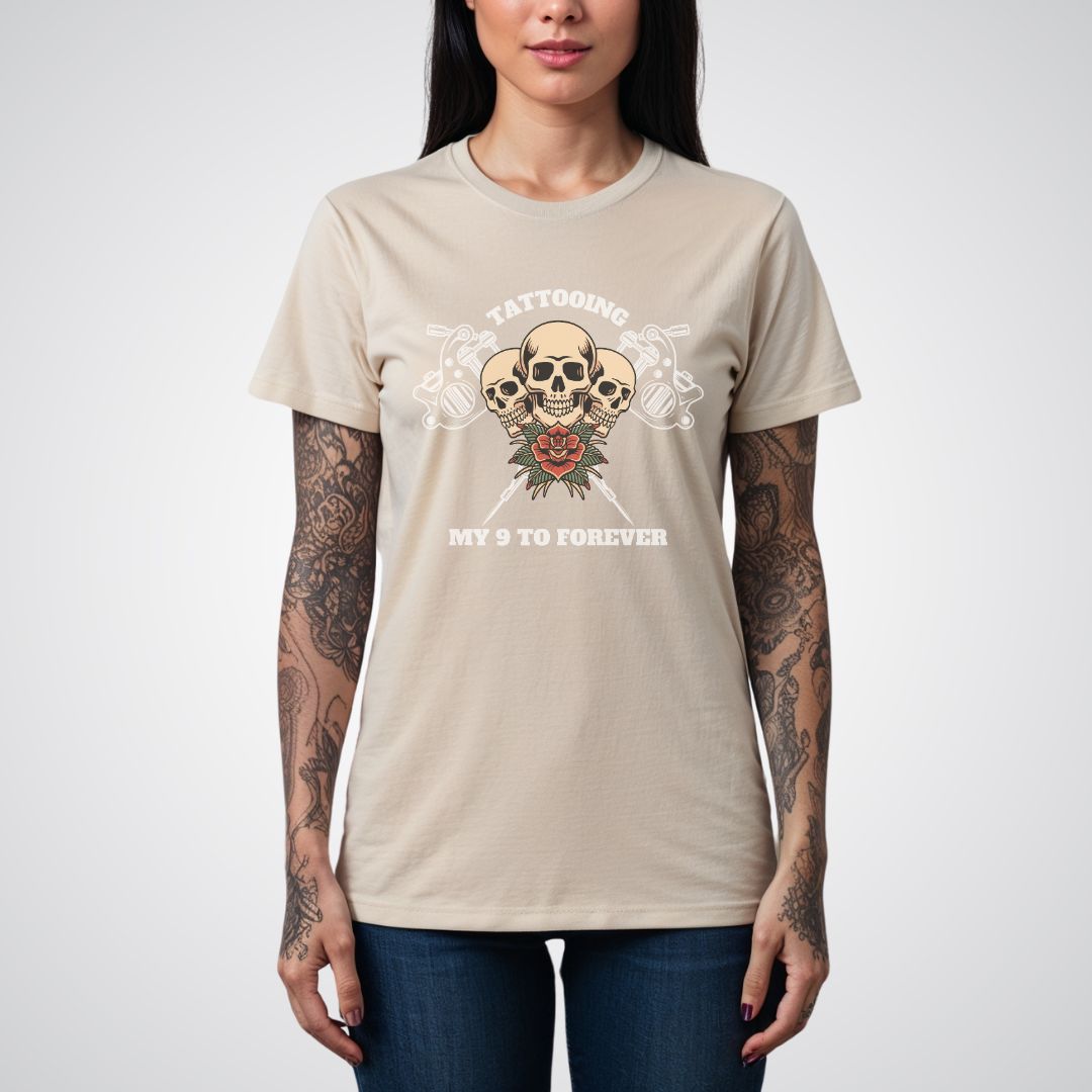 Tattooing my 9 to forever Unisex T-Shirt - Tattoo Unleashed