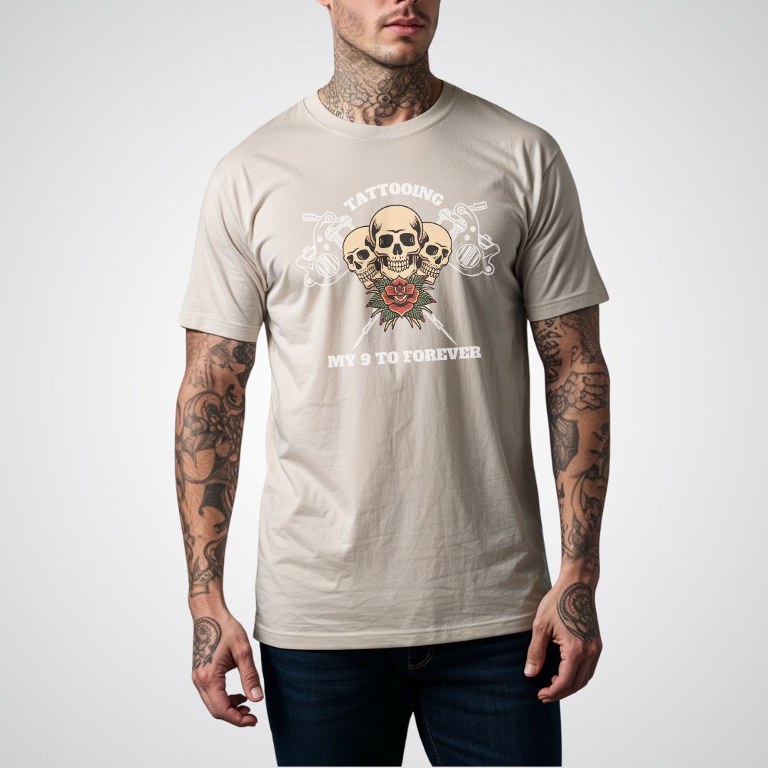 Tattooing my 9 to forever Unisex T-Shirt - Tattoo Unleashed