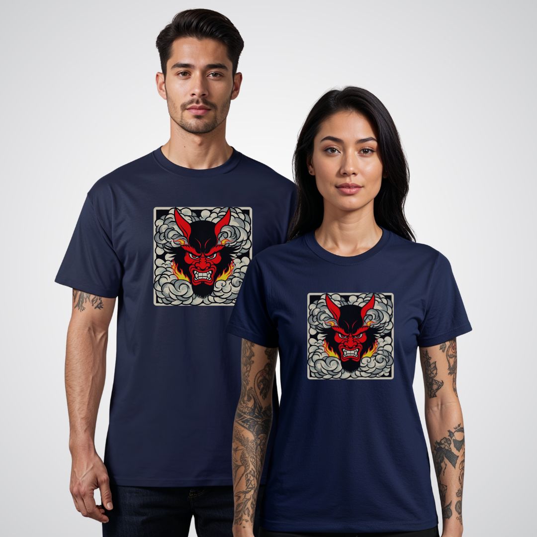 Tengu Mask Japanese Tattoo Unisex T-Shirt - Tattoo Unleashed