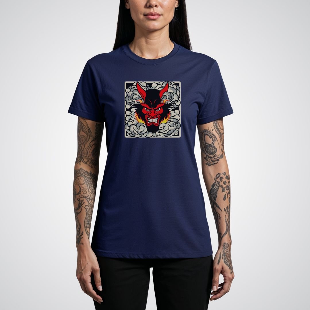 Tengu Mask Japanese Tattoo Unisex T-Shirt - Tattoo Unleashed