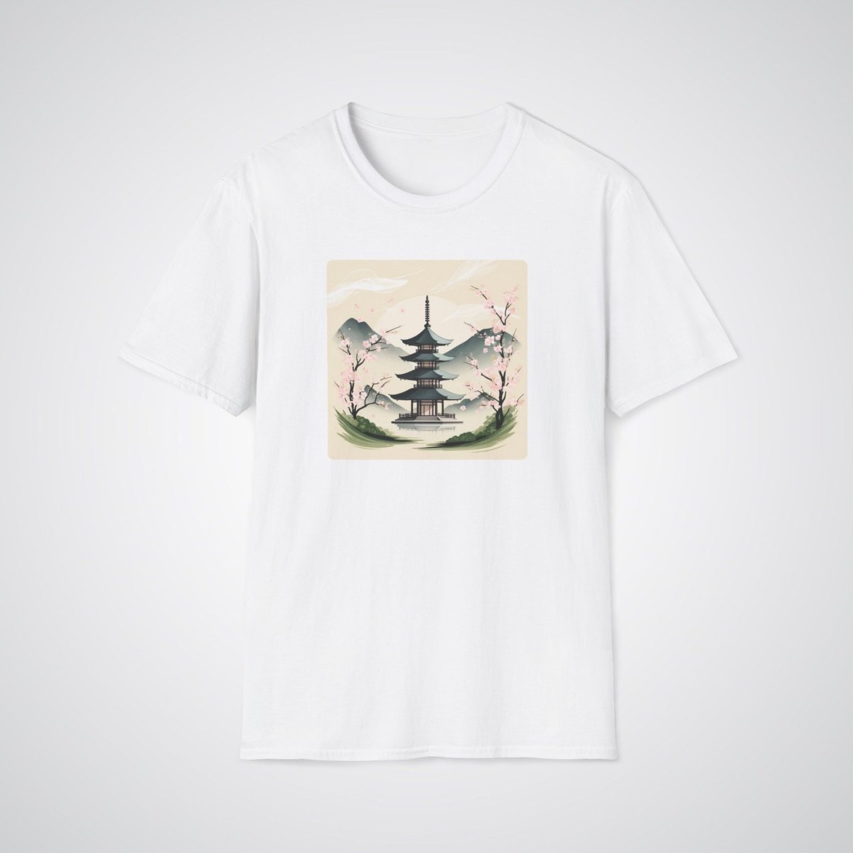 Traditional Japanese Pagoda Tattoo Unisex T-Shirt - Tattoo Unleashed