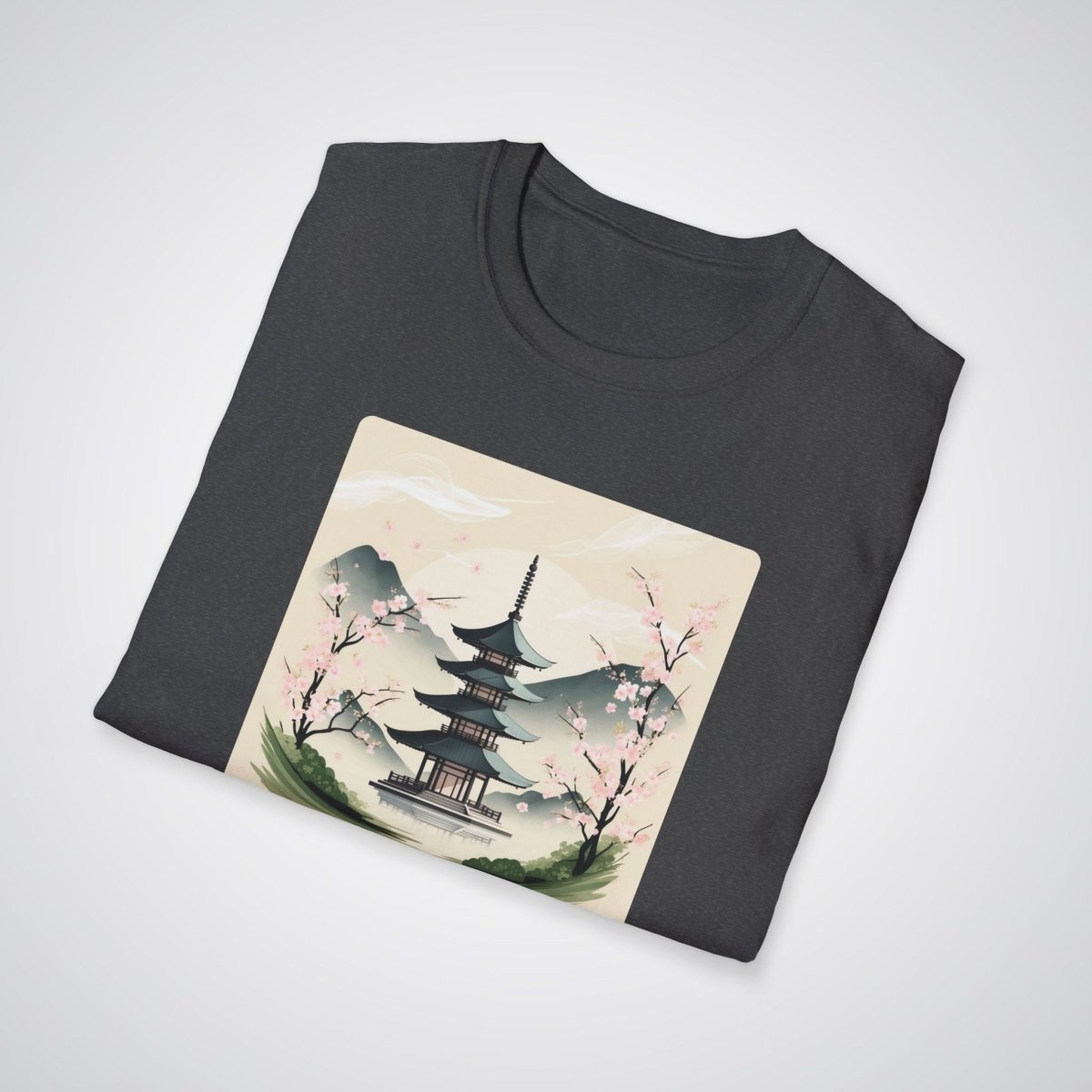 Traditional Japanese Pagoda Tattoo Unisex T-Shirt - Tattoo Unleashed