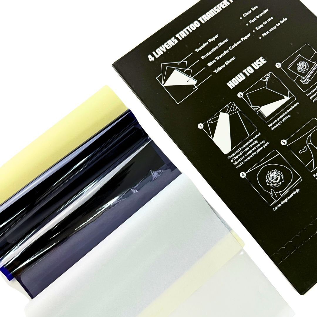 ATOMUS 25pcs Tattoo Transfer Paper for Thermal Printer Clear ATOMUS 25pcs Tattoo Transfer Paper for Thermal Printer Clear