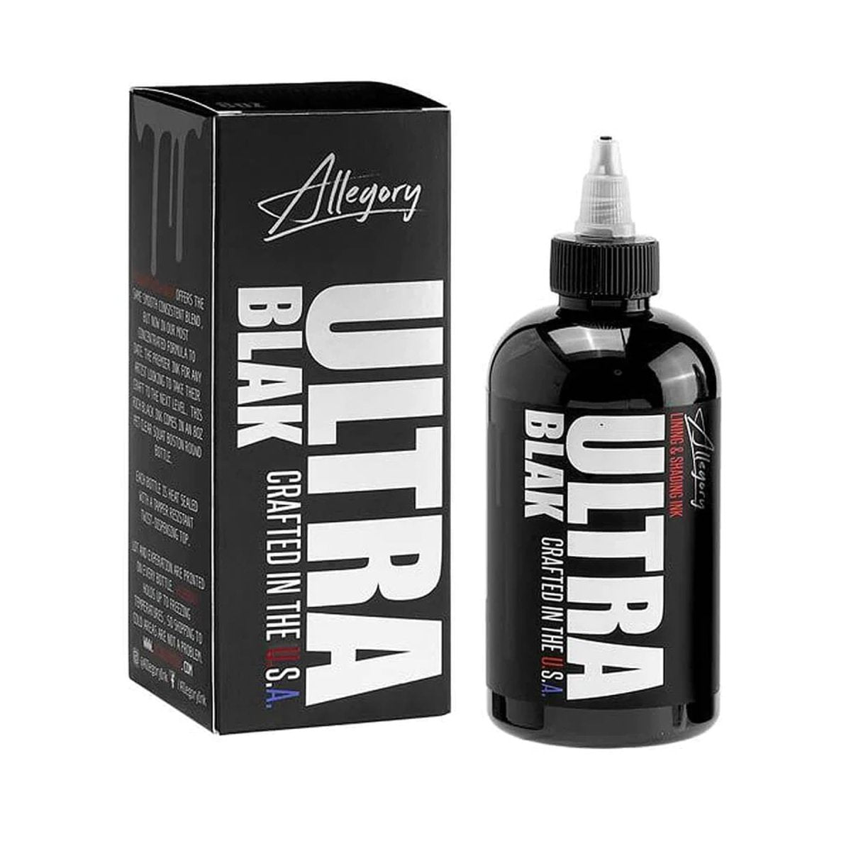 Ultra Black Tattoo ink by Allegory - 8oz - Tattoo Unleashed