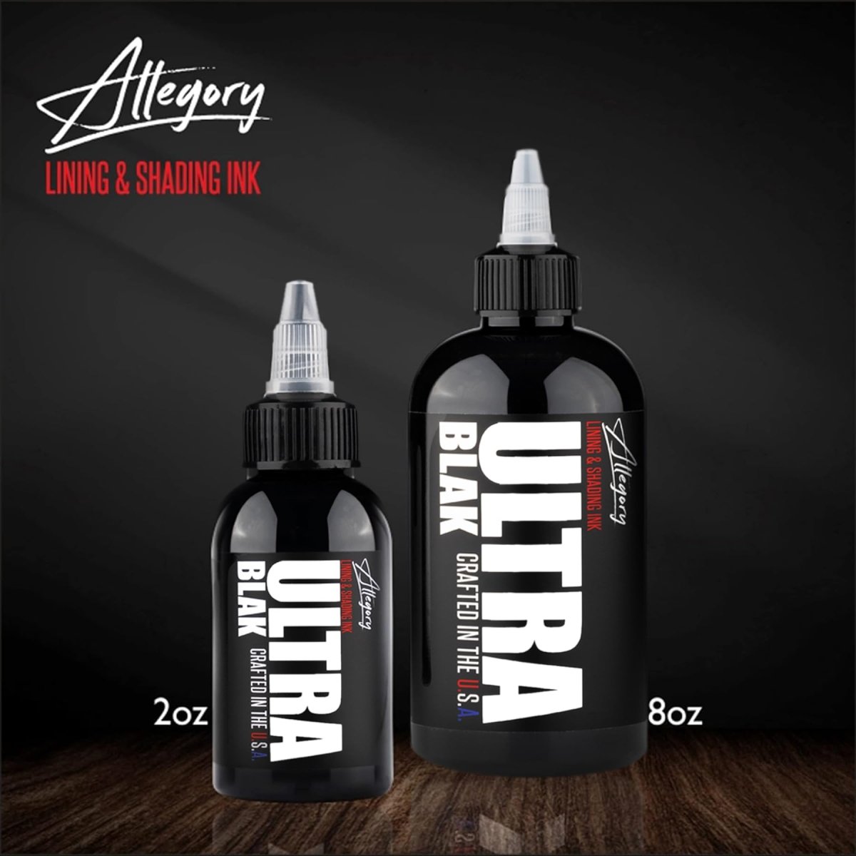 Ultra Black Tattoo ink by Allegory - 8oz - Tattoo Unleashed