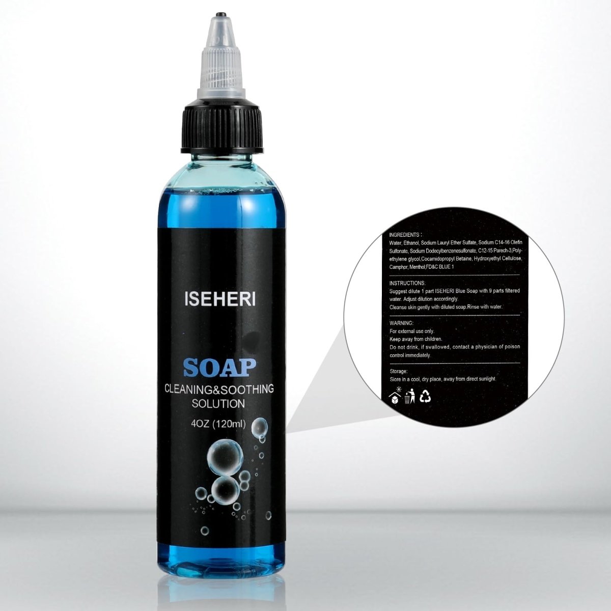 Ultra Concentrated Tattoo Cleaning Soap by Iseheri - 10oz with Foaming Bottle - Tattoo Unleashed