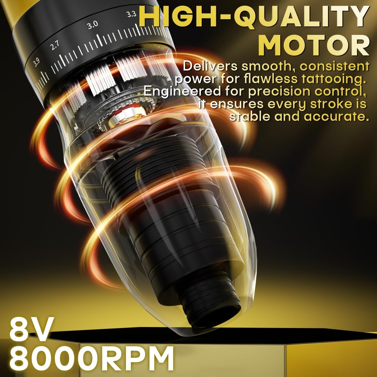 Wireless Rotary Tattoo Pen Kit for Beginners By Poseidon TK208 - Tattoo Unleashed