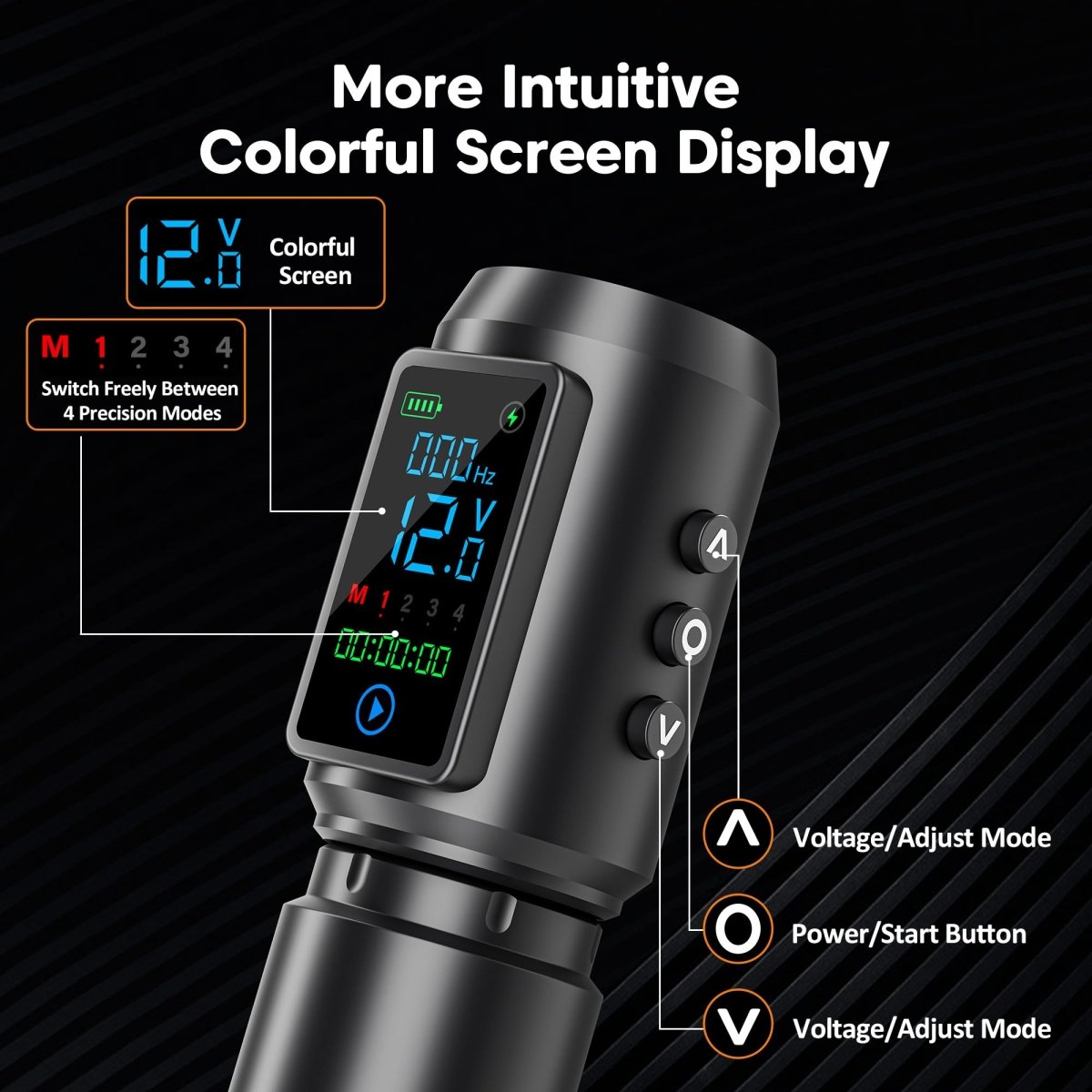 Wireless Tattoo Pen Kit Dual Batteries By Emrice DY32 - Tattoo Unleashed