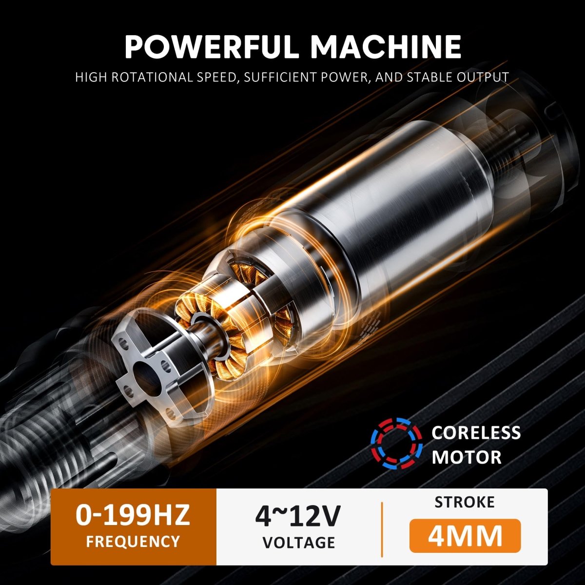 Wireless Tattoo Pen Kit Dual Batteries By Emrice DY32 - Tattoo Unleashed