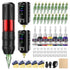 Wireless Tattoo Pen Machine Kit 2 Batteries EF - TKP752A - 2 - Tattoo Unleashed