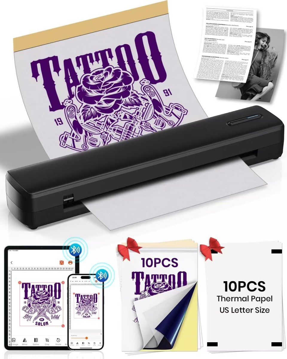 Wireless Tattoo Stencil Printer by BESTECCT - Tattoo Unleashed