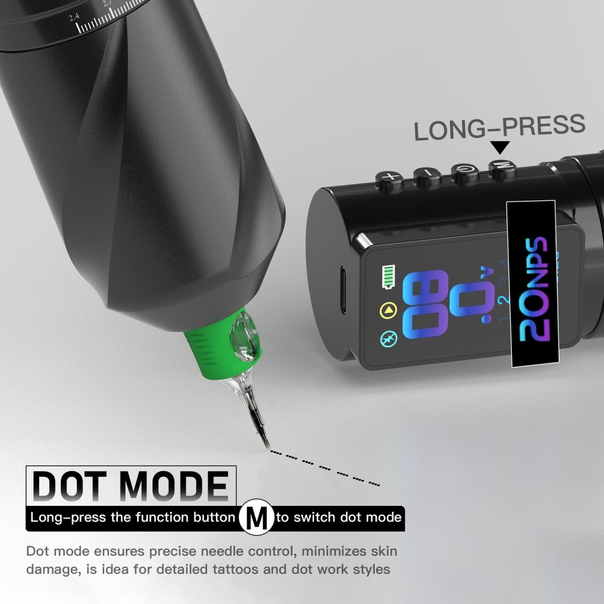 Wormhole Wireless Tattoo Gun Kit 7 - Stroke WTK315 - Tattoo Unleashed