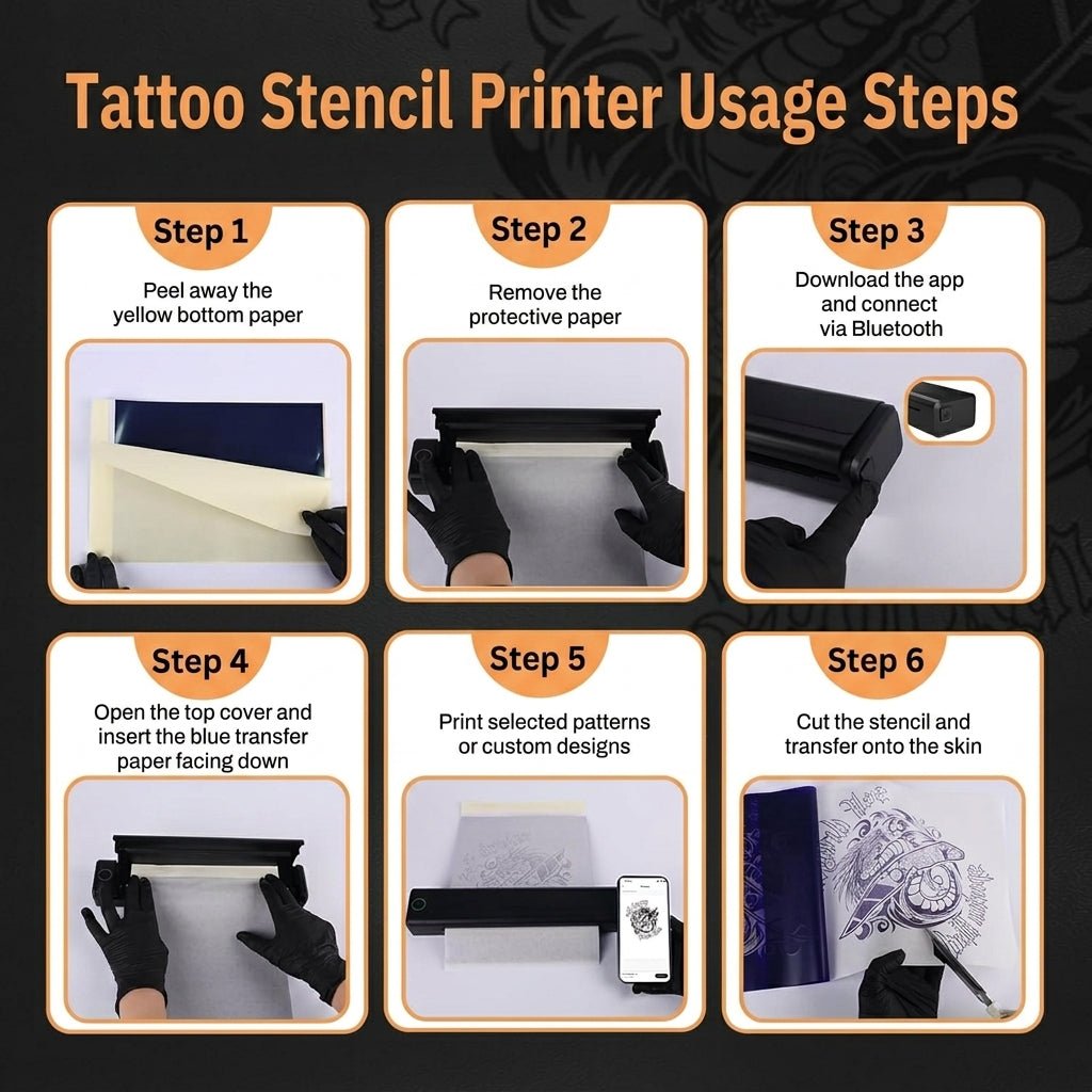 X30 Tattoo Pen Machine Kit with Stencil Printer, 7 Strokes (2.0-4.0mm) - Tattoo Unleashed