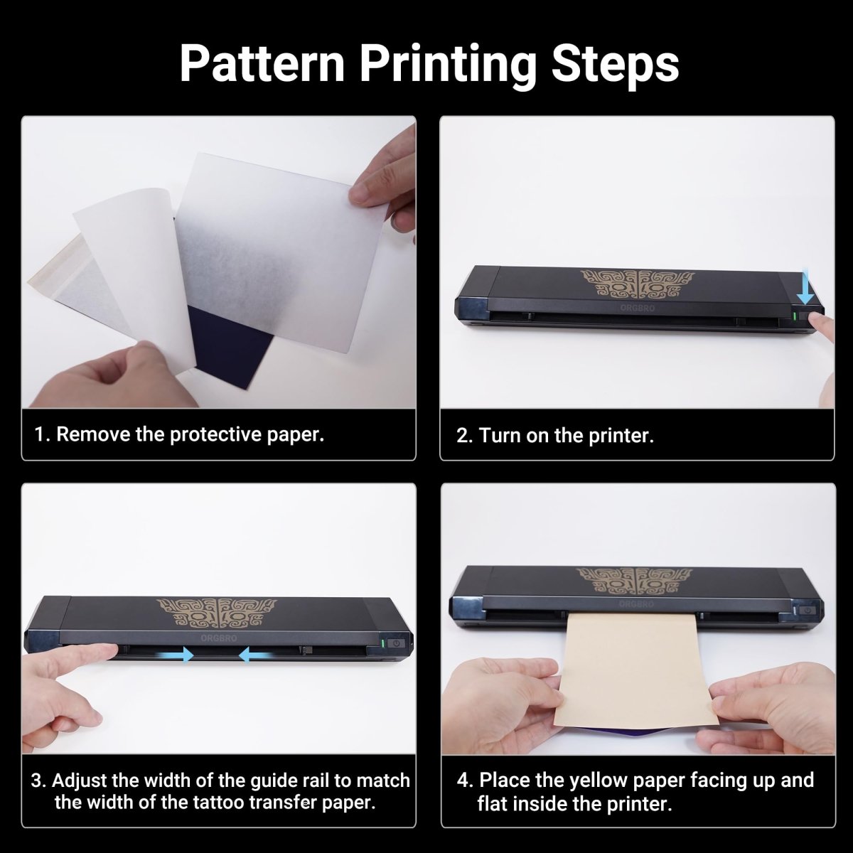 X8 Tattoo Stencil Printer with 30pcs Transfer Paper, A4/A5/A6 - Tattoo Unleashed