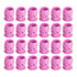 Yilong Pink Disposable Tattoo Ink Caps Skull with Stable Base - 100pcs - Tattoo Unleashed