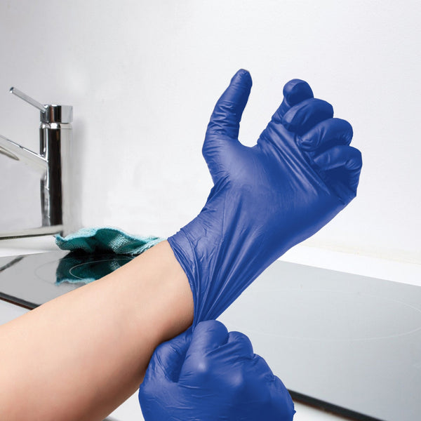 SUPPLYAID Nitrile Disposable Gloves Powder-Free