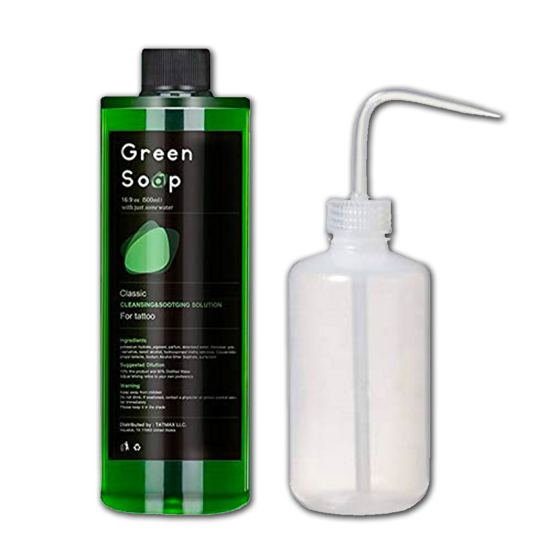 Green Soap Prep Wash w/ Squeeze Bottle