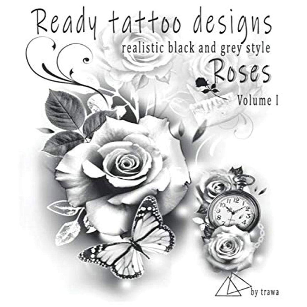 realistic rose tattoo